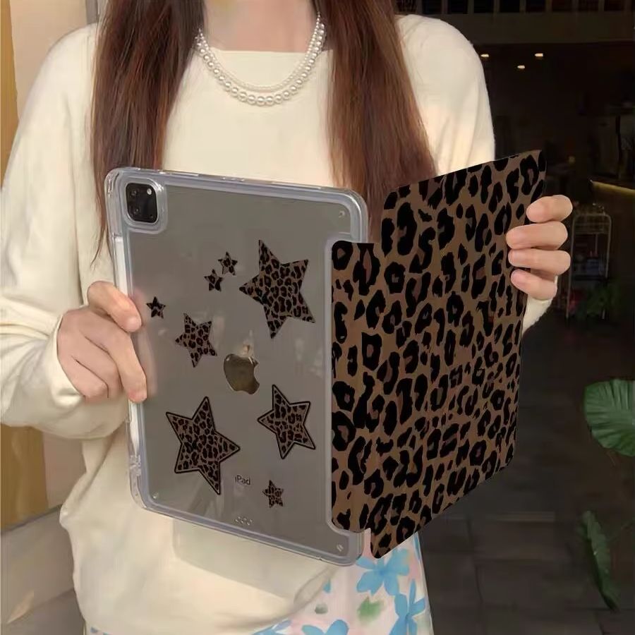 Cool Tablet Accessories - Funda coreana con diseño de leopardo