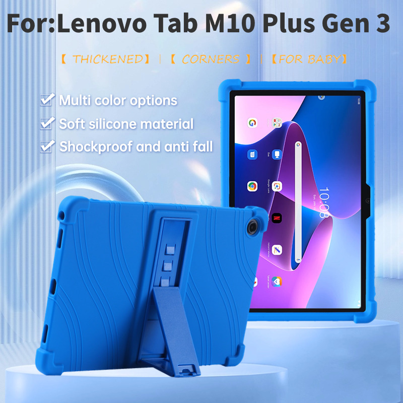 Lenovo Tablet Plus Accessories - Funda de silicona con soporte para