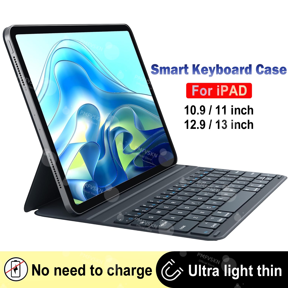 Tablet Accessories Keyboard - Funda tipo libro con teclado inteligente