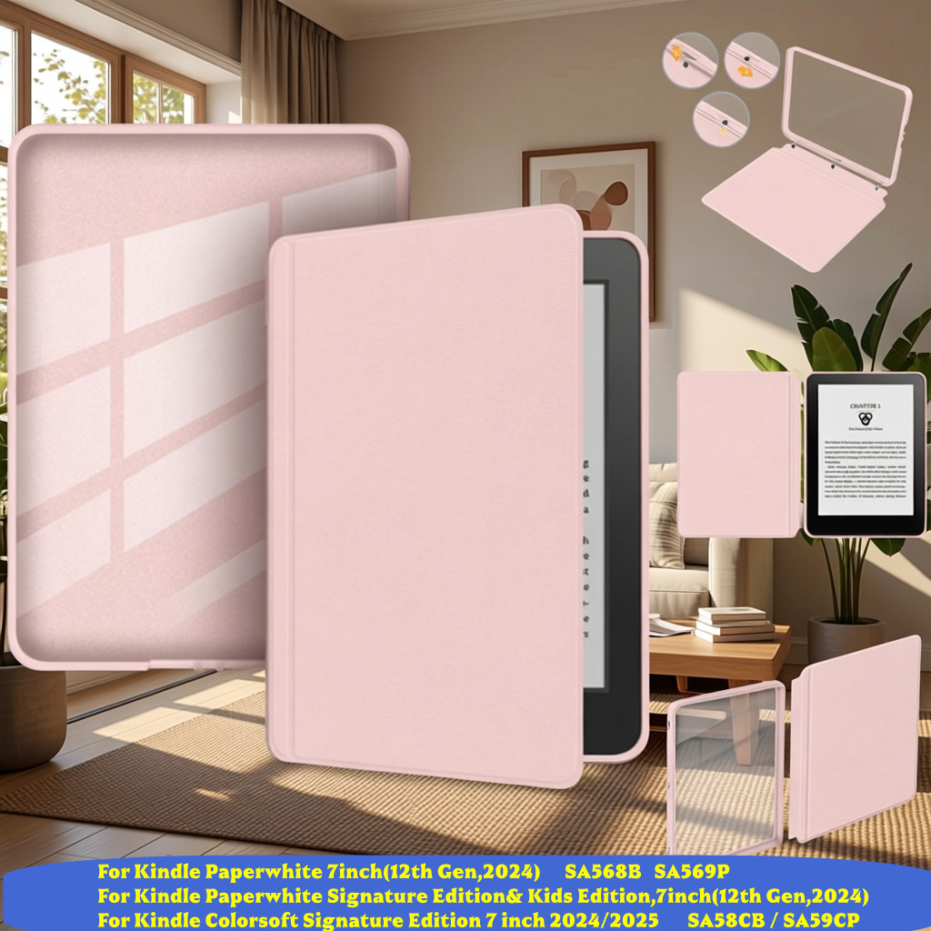 Kindle Tablet Accessories - Funda Desmontable para Kindle Paperwhite 12.ª