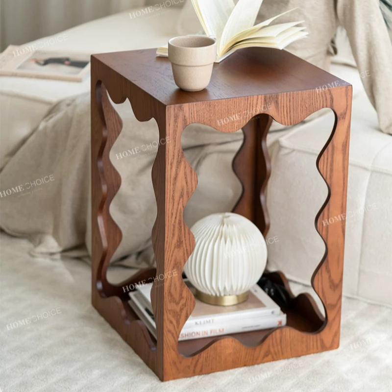 Mesa Auxiliar Baja de Madera Ú - Unique Table Accessories reseña y precio