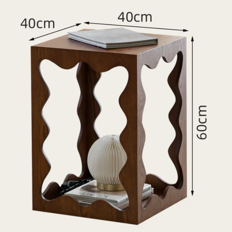 Mesa Auxiliar Baja de Madera Ú - Unique Table Accessories reseña y precio