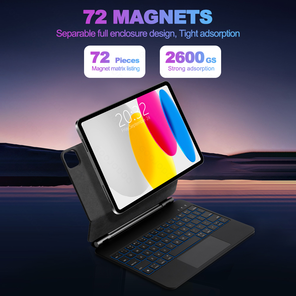 GOOJODOQ Teclado mágico para i - Tablet Accessories Choice Store reseña y precio