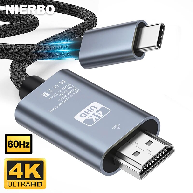 NIERBO Cable USB C a HDMI 6,6  - Hdmi Adapter Tablet reseña y precio