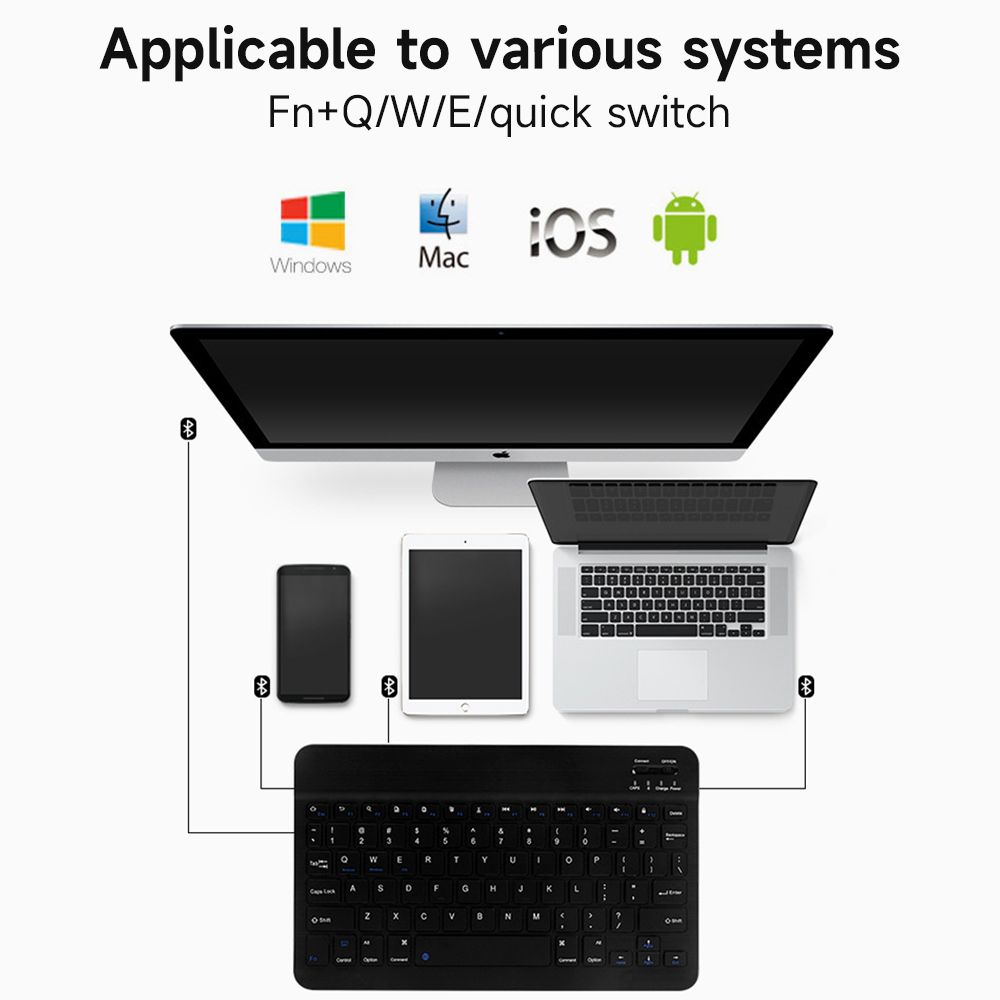 Teclado Bluetooth inalámbrico  - Tablet Accessories Keyboard reseña y precio