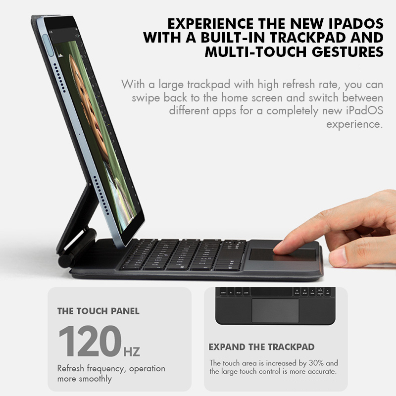 GOOJODOQ teclado mágico retroi - Tablet Accessories Choice Store reseña y precio