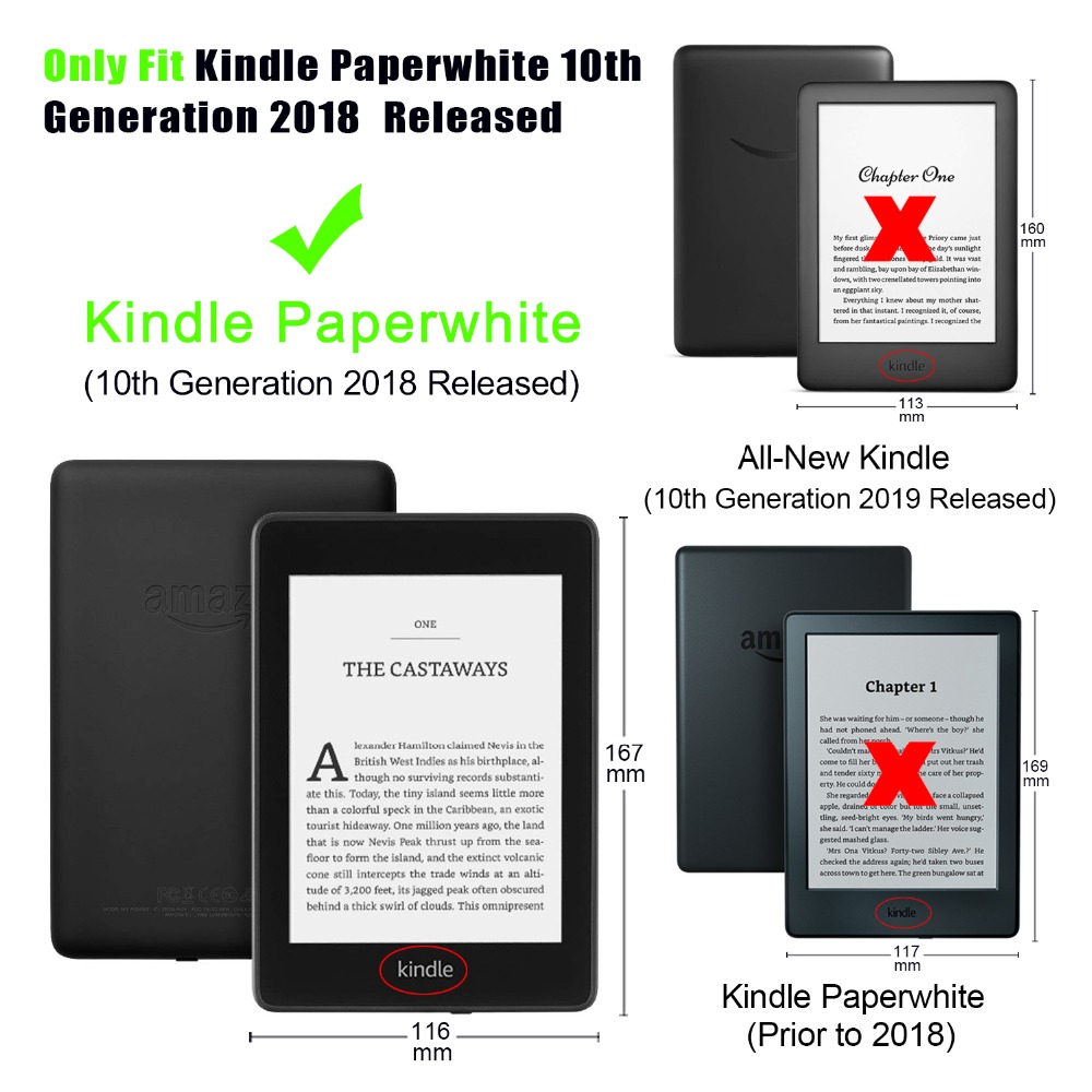 Funda de cuero delgada para un - Kindle Tablet Accessories reseña y precio
