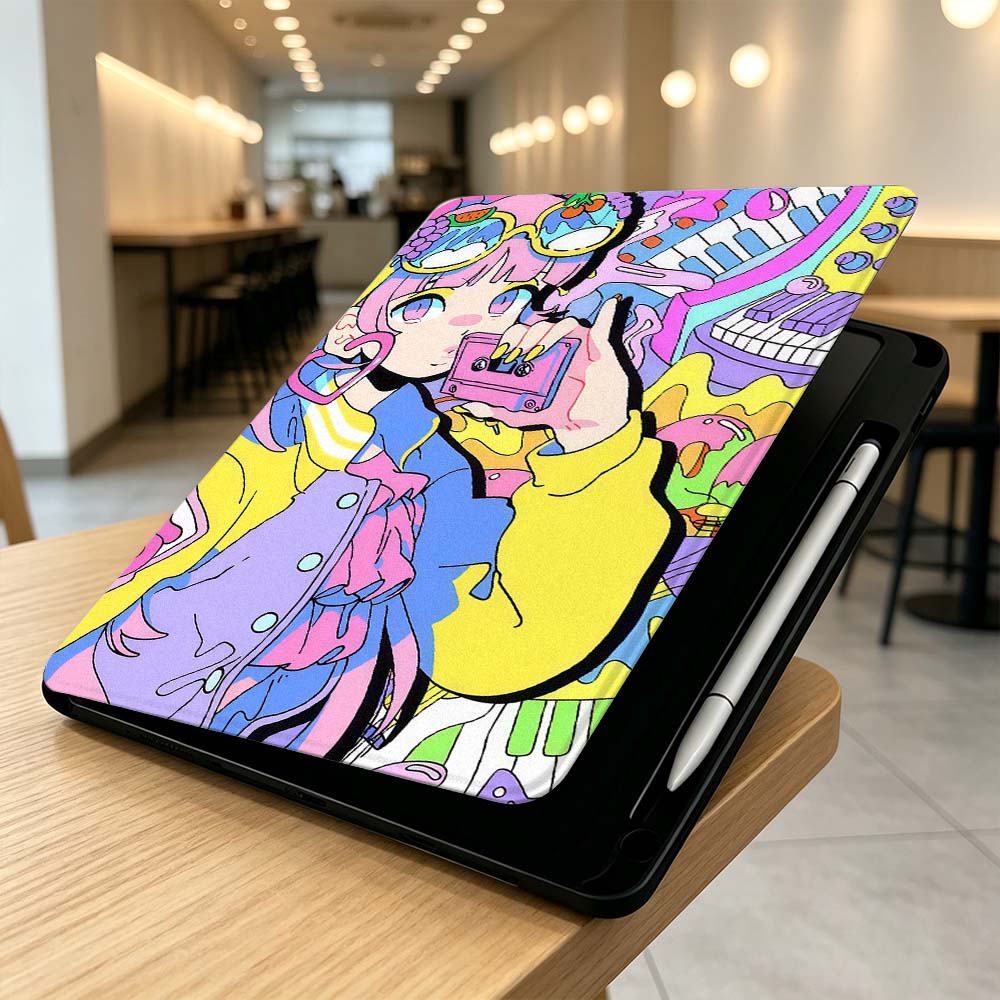 Funda con diseño de chica anim - Cool Tablet Accessories reseña y precio