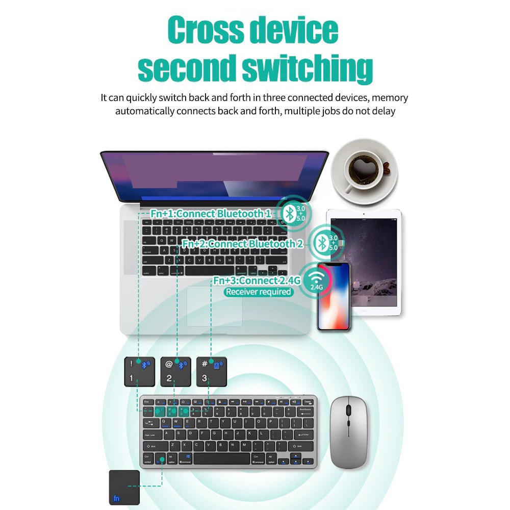 Teclado inalámbrico Bluetooth  - Tablet Accessories Choice Store reseña y precio