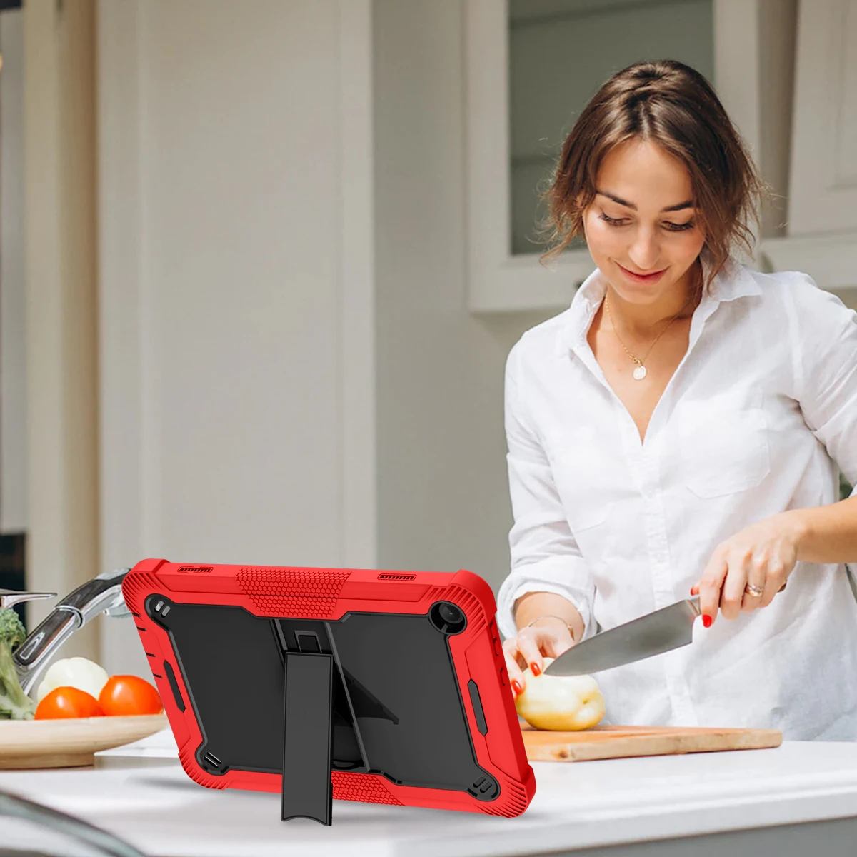 Funda con soporte de armadura  - Lenovo Tablet Plus Accessories reseña y precio