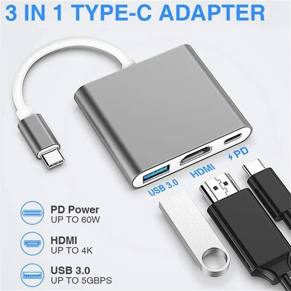 Adaptador Multipuerto USB C 3  - Hdmi Adapter Tablet reseña y precio