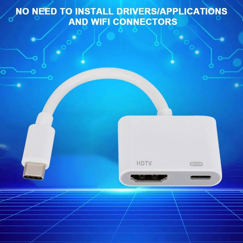 Adaptador convertidor USB-C a  - Hdmi Adapter Tablet reseña y precio