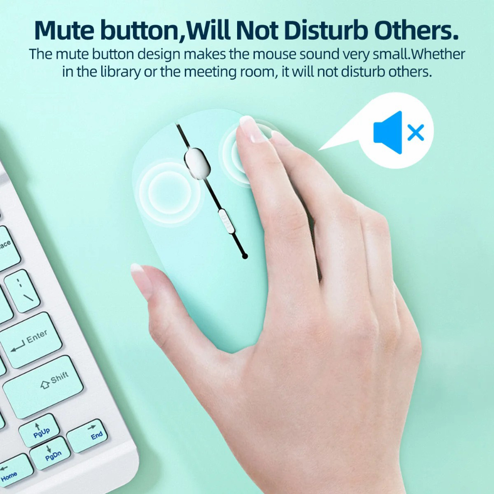 Ratón silencioso con Bluetooth - Tablet Accessories Keyboard reseña y precio