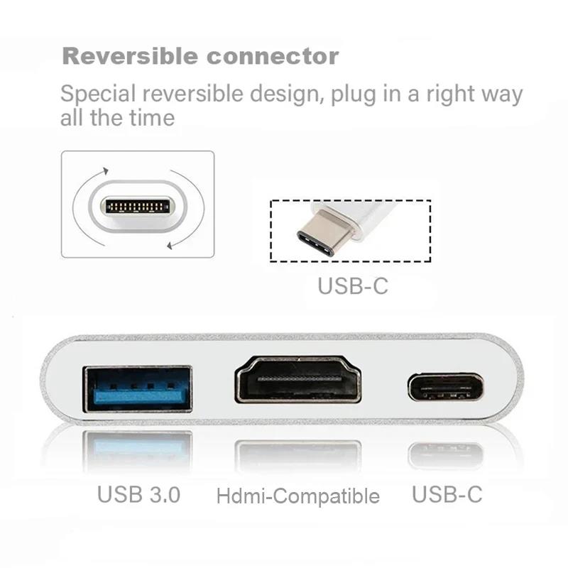 Adaptador 3 en 1 tipo C a HDMI - Hdmi Adapter Tablet reseña y precio