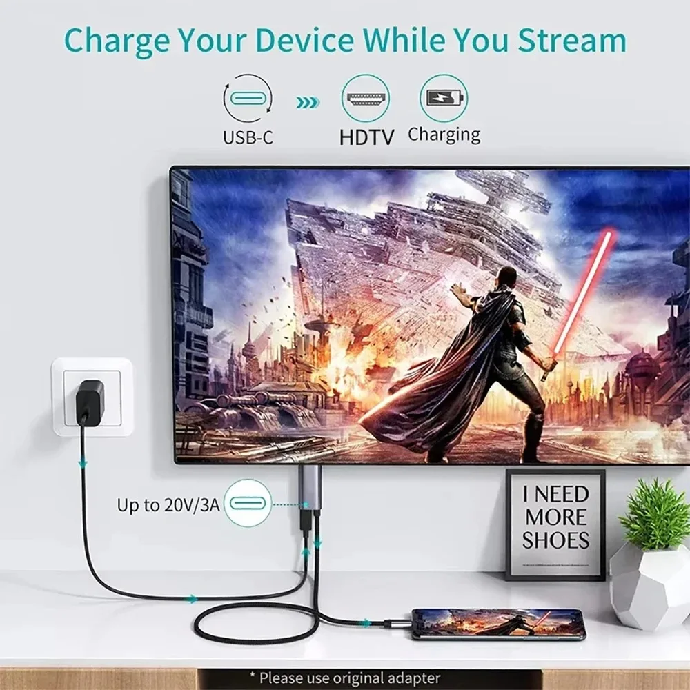 Cable KEBIDUMEI Tipo C a HDMI, - Hdmi Adapter Tablet reseña y precio